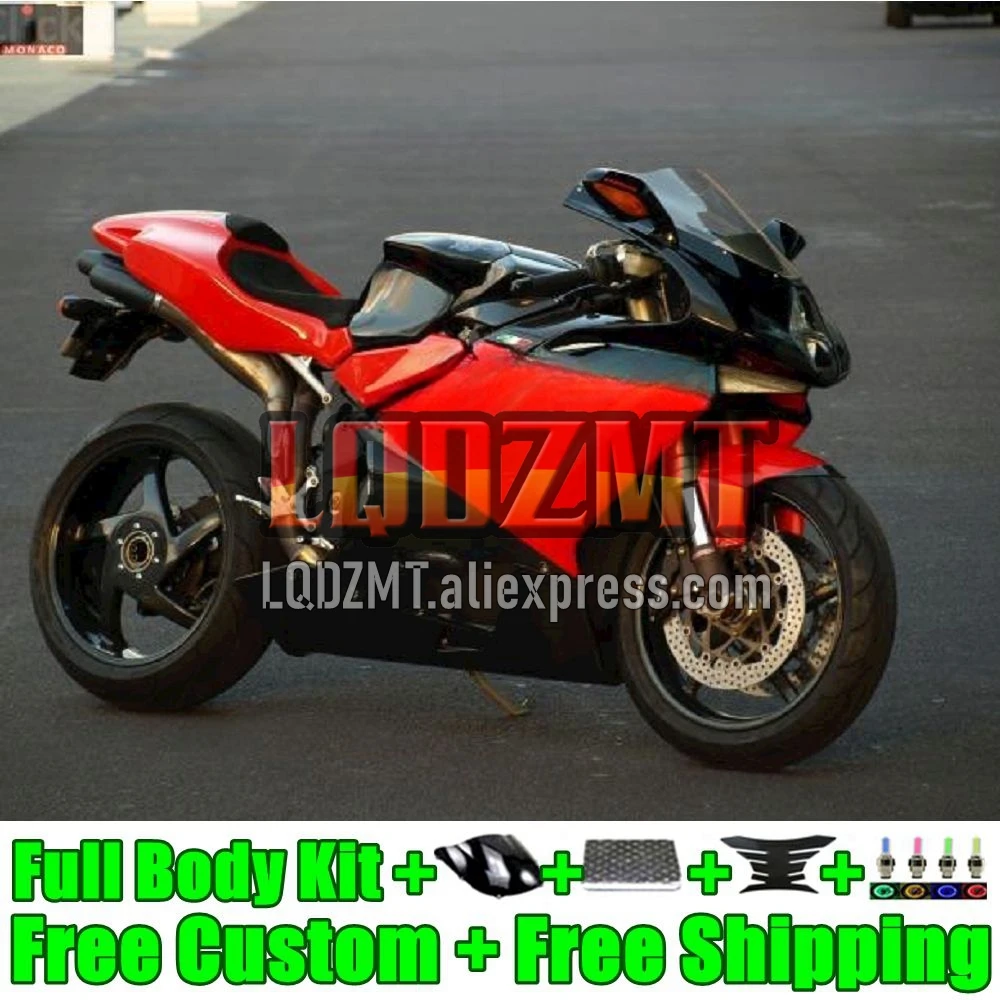 Body For MV Agusta F4 R312 750S 1000 R 750 1000CC Kit 11No.87 1000R 312 1078 1+1 2005 2006 MA MV F4 05 06 Fairings red glossy