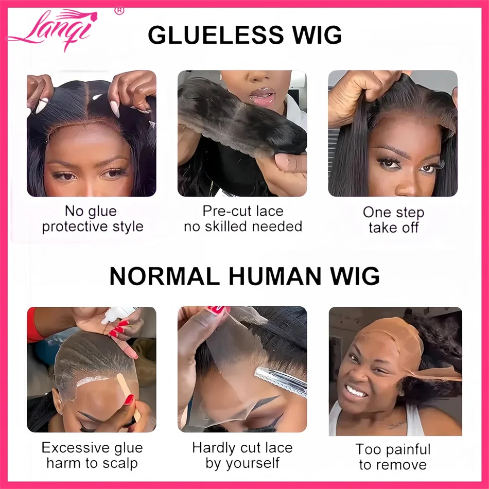 Glueless Bob Wig Human Hair Ready To Wear Water Wave Transprent Lace Closure Wigs for Women Brazilian Remy Hair Wig