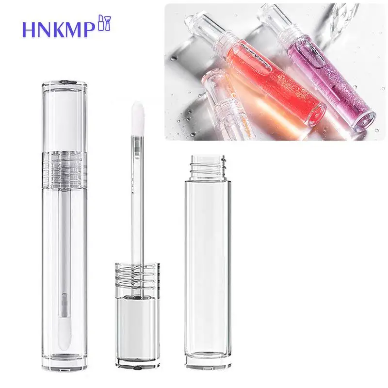 4ml Lip Gloss Tubes Fully Transparent Bottle Lipgloss Tube For Lipstick Balm Travel Empty Refillable Cosmetics Container