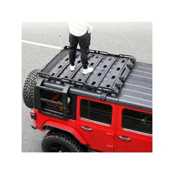 Luggage Roof Rack, For Jeep Wrangler Jk JL 2007-2023 2 / 4 Doors, Aluminum, Roof Rack with Step Off-road, Auto Accessories