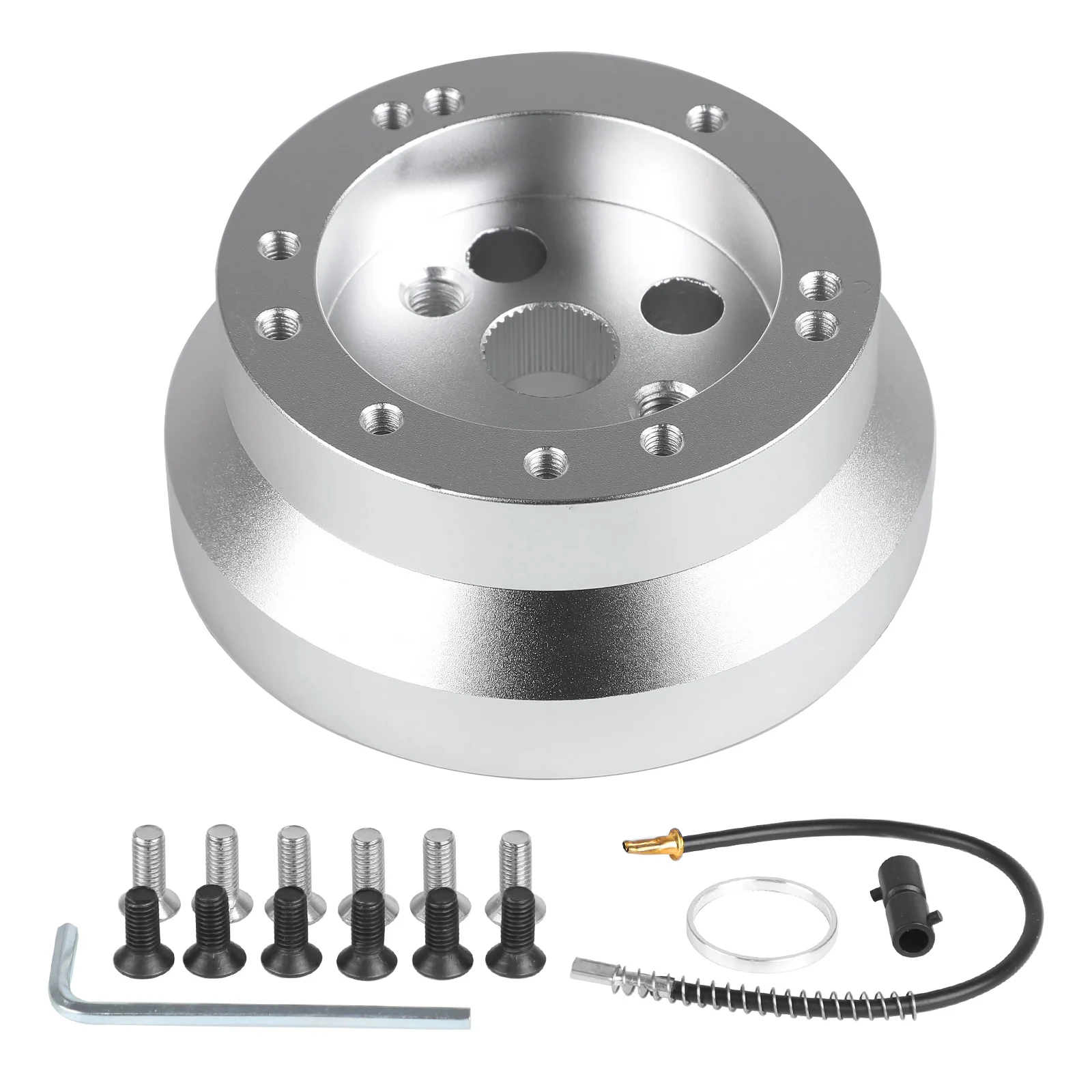For Chevy GMC Cadillac Pontiac Truck Pickup Billet Aluminum Polished Steering Wheel Adapter 5/6 Hole Steering Wheel Hub Adapter