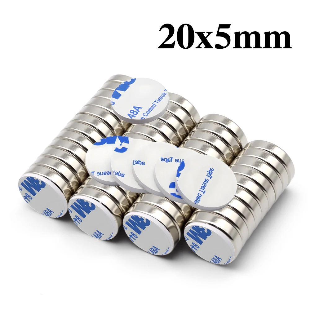 

20x5mm iman Refrigerator magnets With double-sided tape DIY Office Whiteboard Workshop