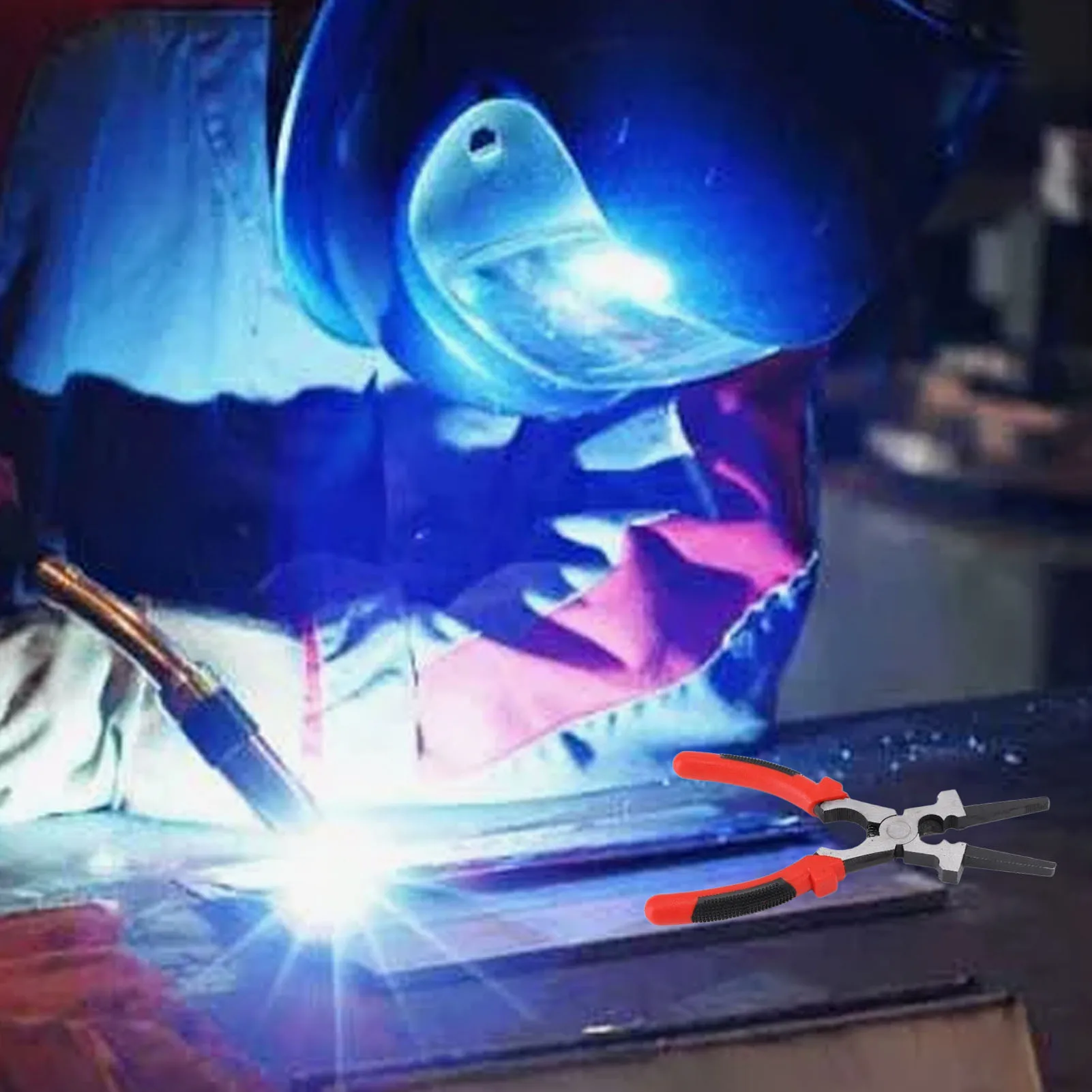 8 Polegada alicate mig multifuncional alicate de soldagem de aço carbono alto punho ergonômico antiderrapante para soldagem profissional alicate mig