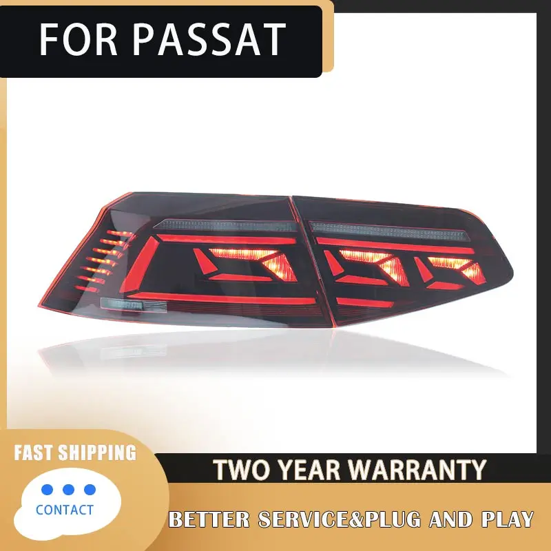 Car Lights for VW Passat B8 LED Tail Light 2015-2020 Magotan Rear Stop Lamp Brake Signal DRL Reverse Automotive Accessories