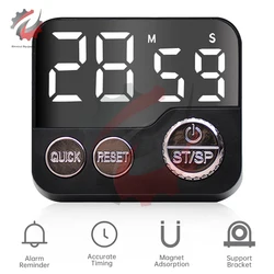 Multifunctional Rotary Timer Kitchen Timer Study Timer LED Time Manager Stopwatch Cooking Studying Count Up Countdown