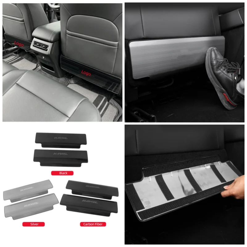 

For Haval Dargo 2021 2022 2023 Accessories Seat Rear Anti-Kick Cover Stainless Steel Anti-Kick Pedal Protector Cover Trim