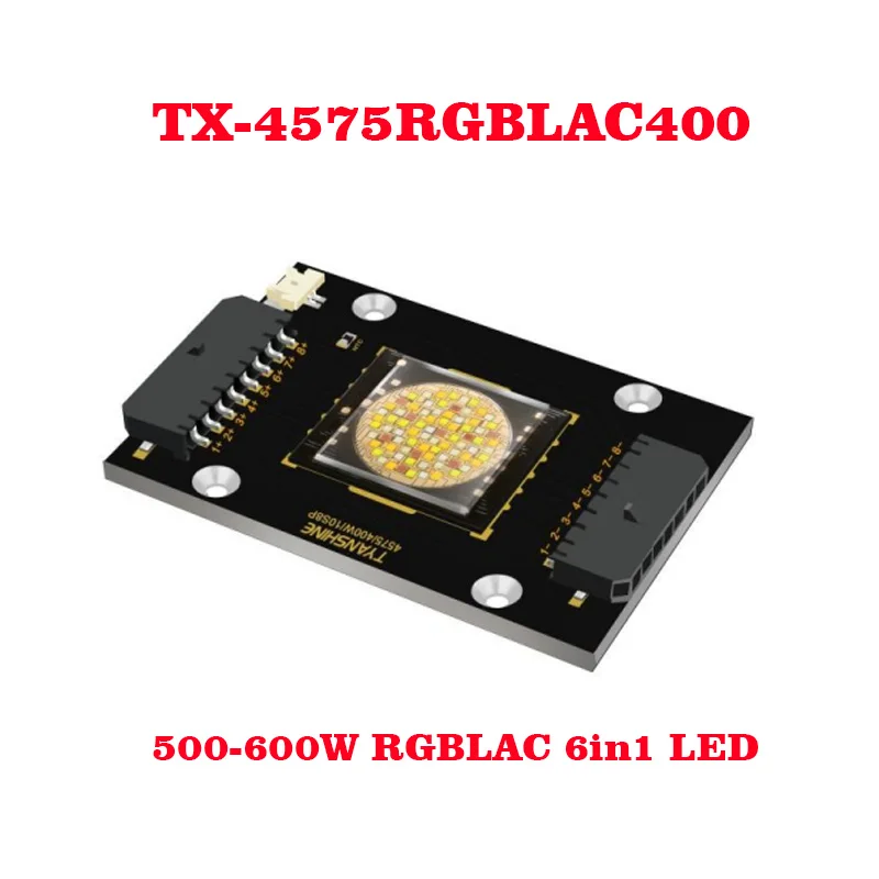 High Power RGBLAC 6in1 COB Light Source TX4575RGBLAC400 500-600W LED Source for LED Studio Light Profile Light Cob Lamp Beads
