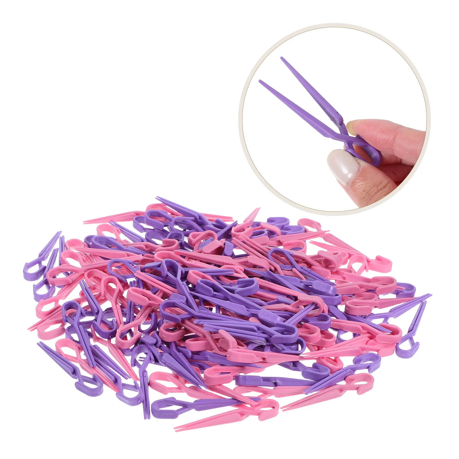 160Pcs Nail Shaping Clips for Precision Nail Extension Gel Manicure Anti-Spill Ergonomic DIY Tool Home Salon Travel Use