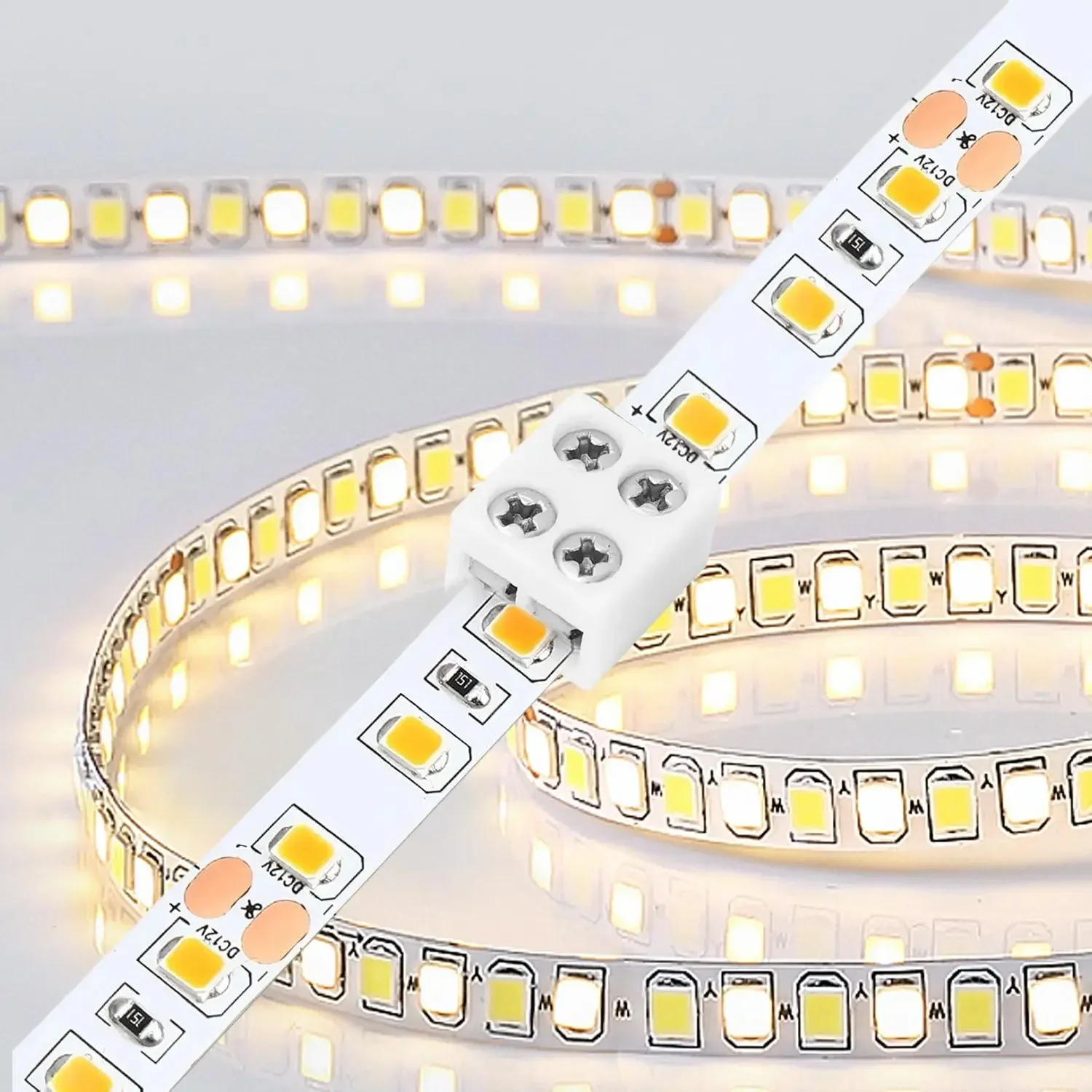 20x LED-Streifenverbinder 2-polig Lötfreie Schnellverbinder Verdrahtungsklemmen Adapter für Lichterketten Verlängerungskabel – Detail 11