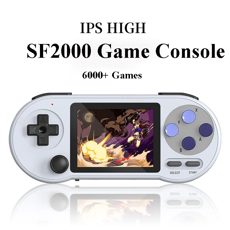 SF2000 handheld game console Mini Portable Game Console Built-in 6000 Games Retro Game Support AV Output