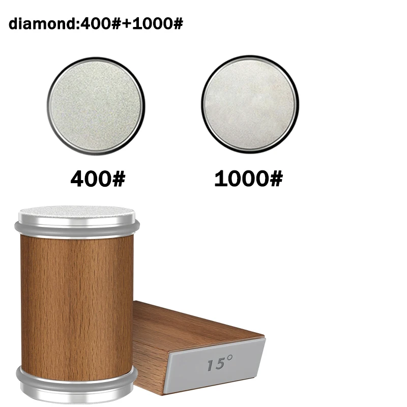 Roller sharpener replacement head 400 # Diamond grinding 1000 # White corundum grinding disc 3000 # Polishing 10000#