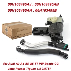 06H103495AJ PCV Valve Engine Crankcase Vent Oil Separator Breather Hose Kit for A3 A4 A5 Q5 TT Beetle CC 06H103495AB 06H103495AH