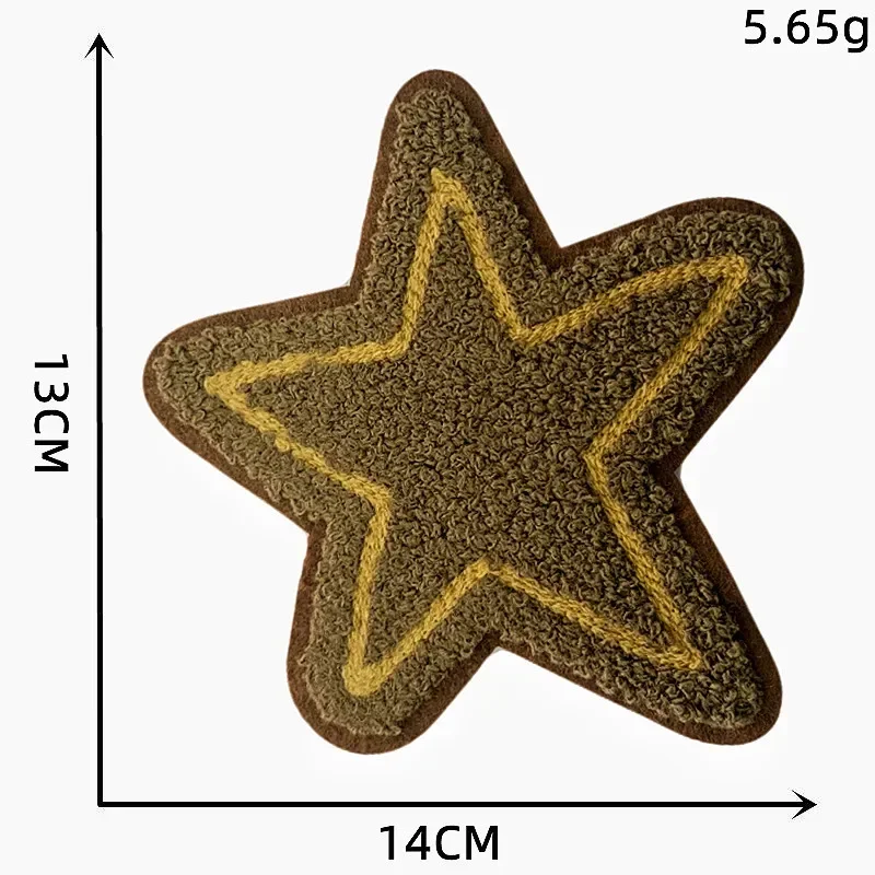 Towel Embroidery Personality Star Stitch Patches for Clothing Badges Patch for Clothes Applique DIY Apparel Sewing Supplies Arts