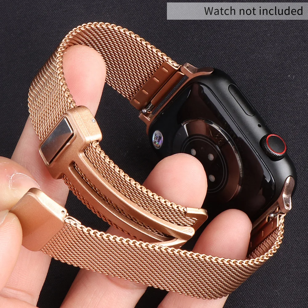 Magnetband für Apple Watch Ultra 2 49mm 45mm 44mm 42mm 40mm 41mm Edelstahl armband iwatch Serie se 9 8 7 6 5 4 3 38mm