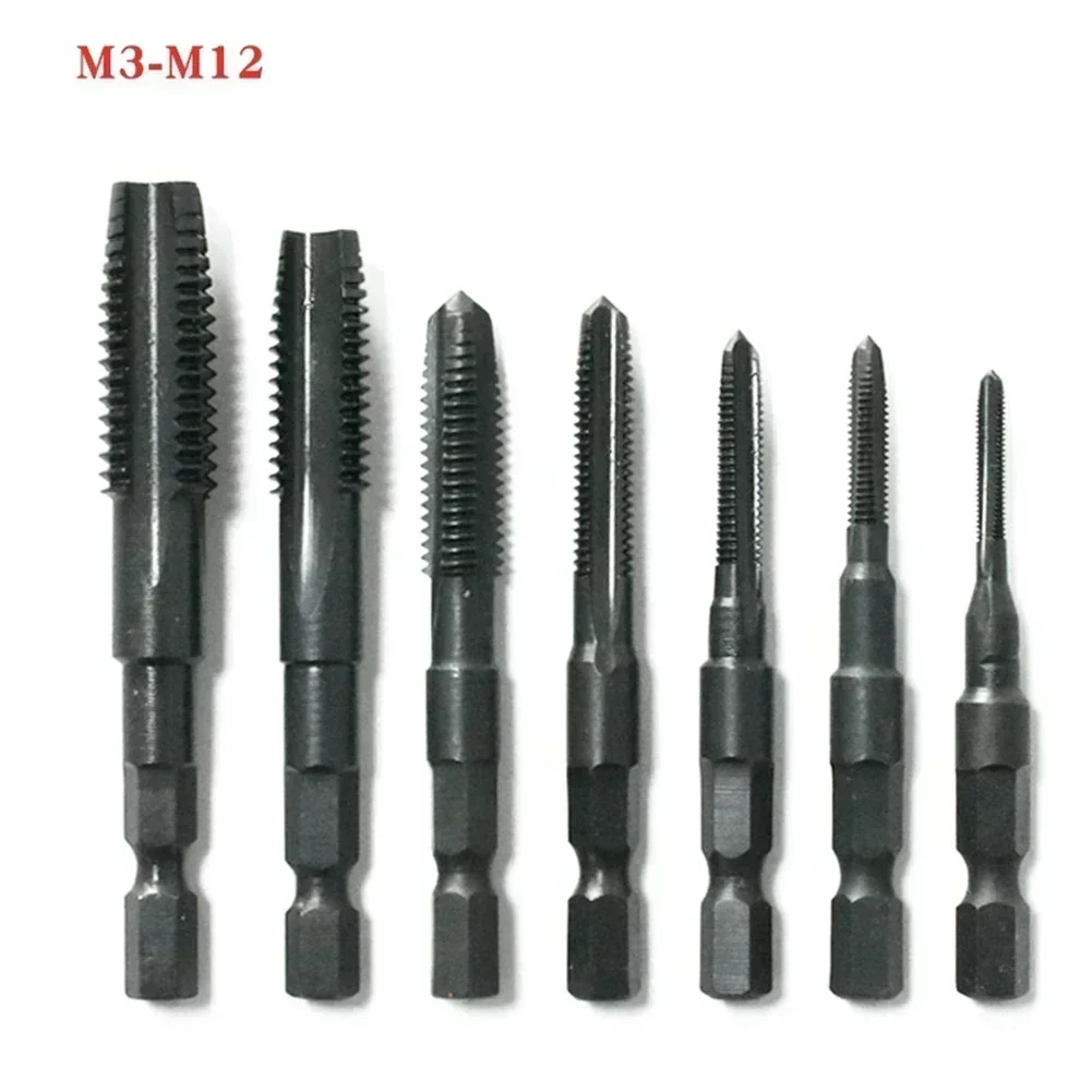 

1pcs M5 M6 M8 M10 Tap Drill Bit Hex Shank Screw Thread Bit Compound Tap Plastic Tap Drill Bit For Tapping Thread Use