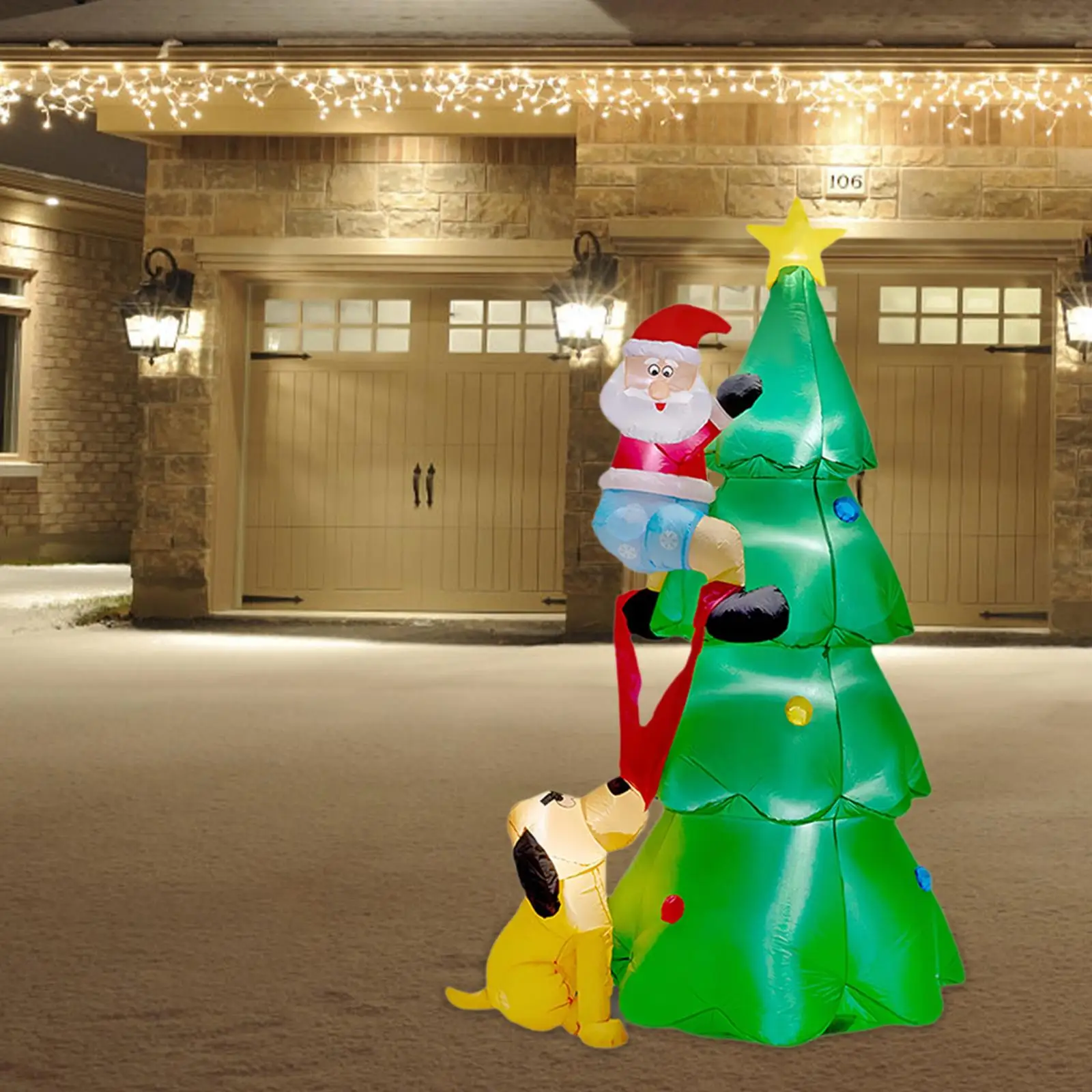 

Christmas Tree Inflatable Giant Christmas Ornament for Yard Backyard Holiday