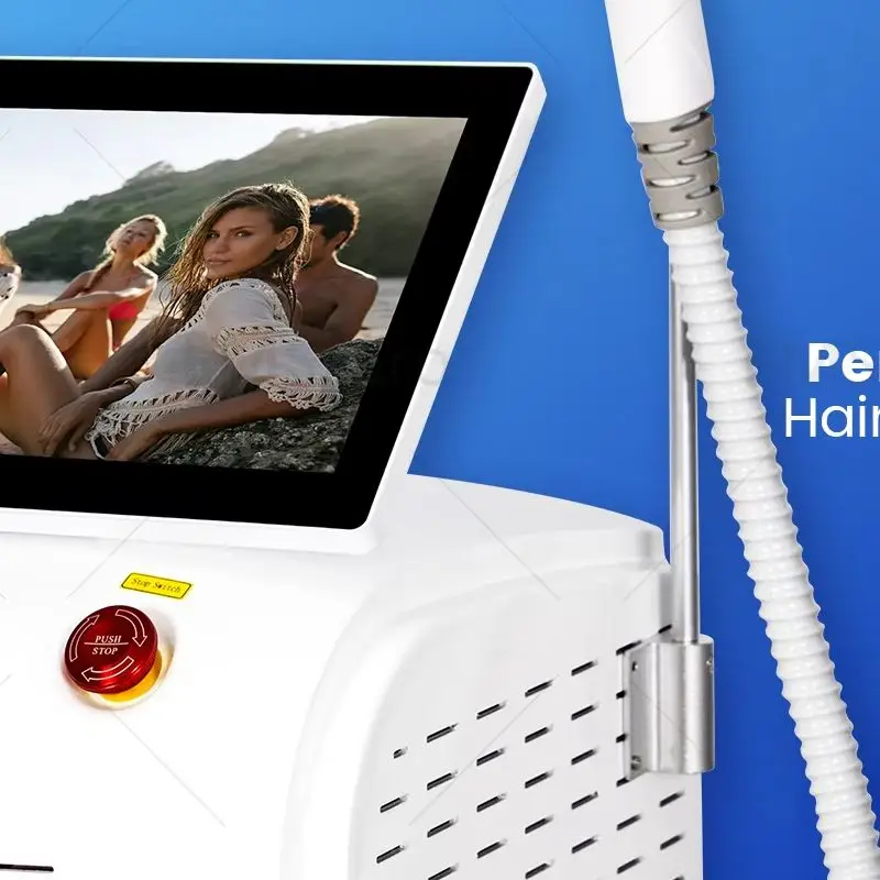 

808nm Diode Laser Hair Removal Machine 4000W Skin Device Rejuvenation Ice Alexandrit Permanent Cooling Head Painless Epilator