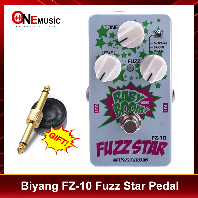 

Biyang Baby Boom FZ-10 Electric Guitar Pedal Three Models Fuzz Star Distortion Effect Pedal True Bypass with Pedal Connector