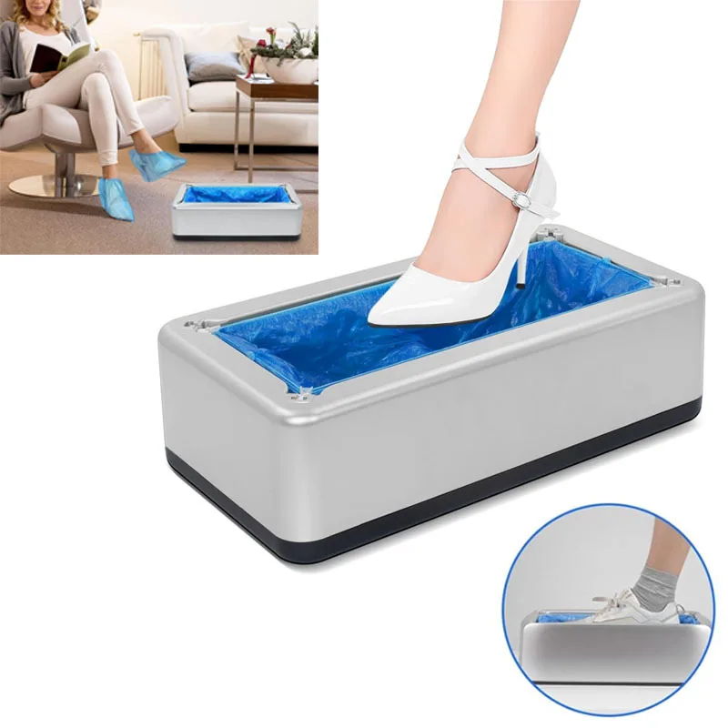 

Automatic Shoe Cover Machine Smart Overshoes Dispenser Shoe Cover Disposable PE Waterproof for Rainy Floor Clean Indoor Portable