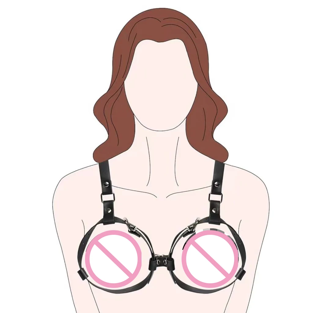 BDSM الجنس اللعب فتح البرازيلي تسخير امرأة الثدي الوثن ألعاب الملابس الداخلية SM الرقيق البرازيلي رفع Sextoy أطقم بولي Leather الجلود عبودية والعتاد 18 + الجنس #3