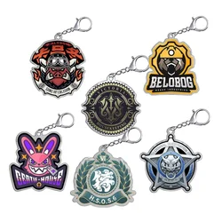 New style Game Zenless Zone Zero Anime Factions Acrylic Keychain Nicole Demara Billy Kid Lycaon HD Figures Fans Gifts About 6cm