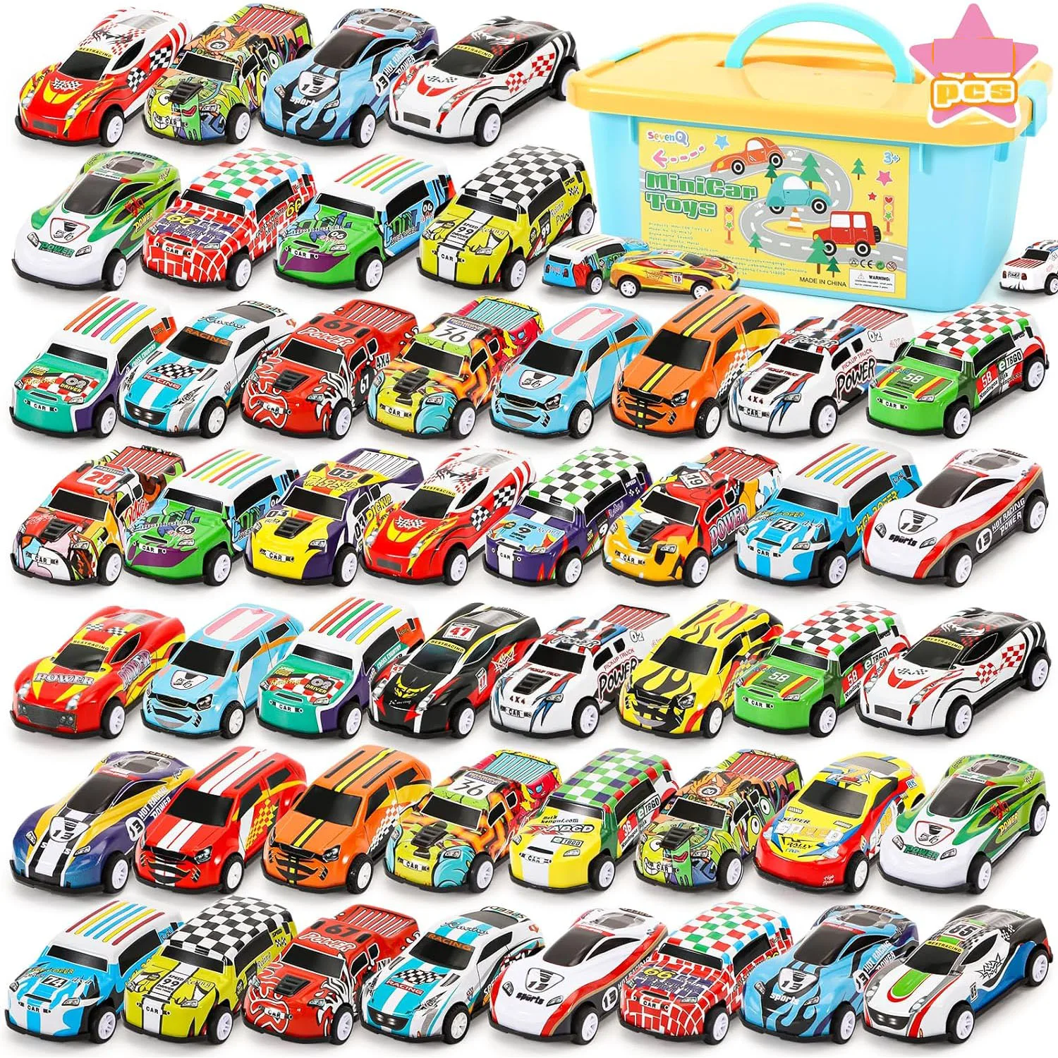 Pull Back Toy Cars Mini Race Cars Toys for Kids Toy Cars Bulk Kids Car Toy Bulk Toy Car Favors Car Toys for Boys Teens Girls