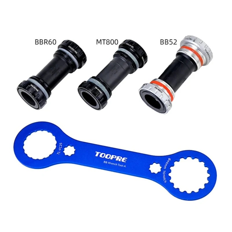 TOOPRE Multi FunctionTool Bracket Wrench Repair Tool 44mm 46mm 16 24 for BBR60 MT800 MT9100 XDR DA TL-FC25 BB Caliber Cycling