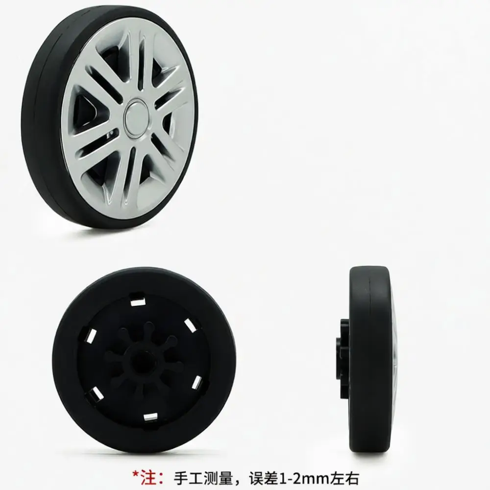 Travel Luggage Replacement Wheels For Suitcase Repair Accessories Universal Silent Spinner Casters Durable Rubber Rolling