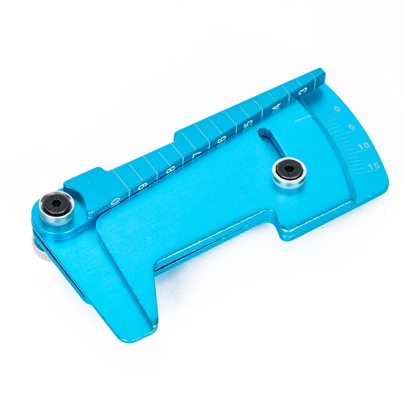 PYFORE Metall-Aluminium-Legierung Einstelllineal für 1/10 RC Modell Touring Car Drift Racing Werkzeuge YOKOMO HSP Tamiya MST – Detail 3