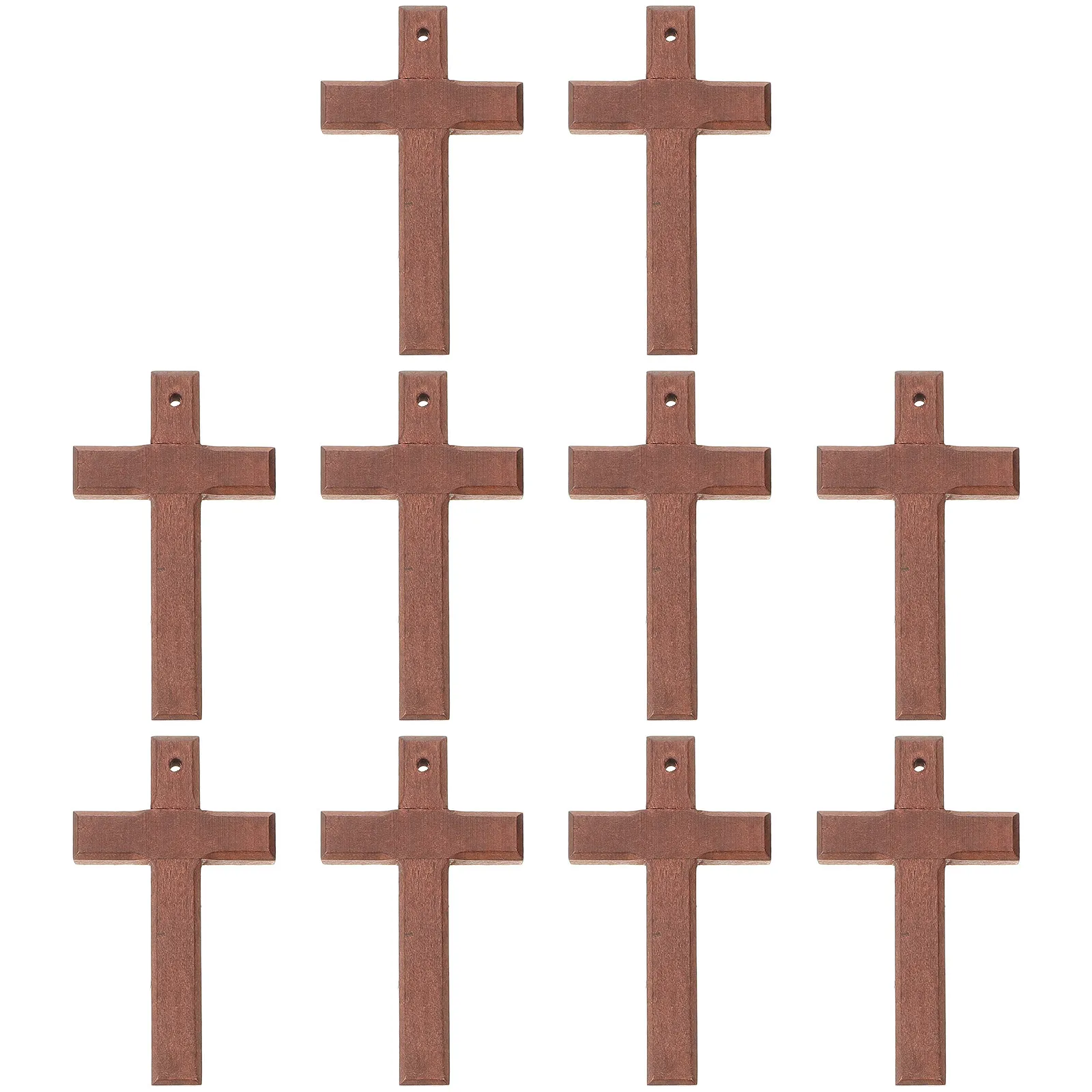 

10Pcs Wood Cross Charms Sturdy Lightweight Jewelry Making Pendants DIY Craft Supplies Bracelets Cross Charms Crosses for Crafts