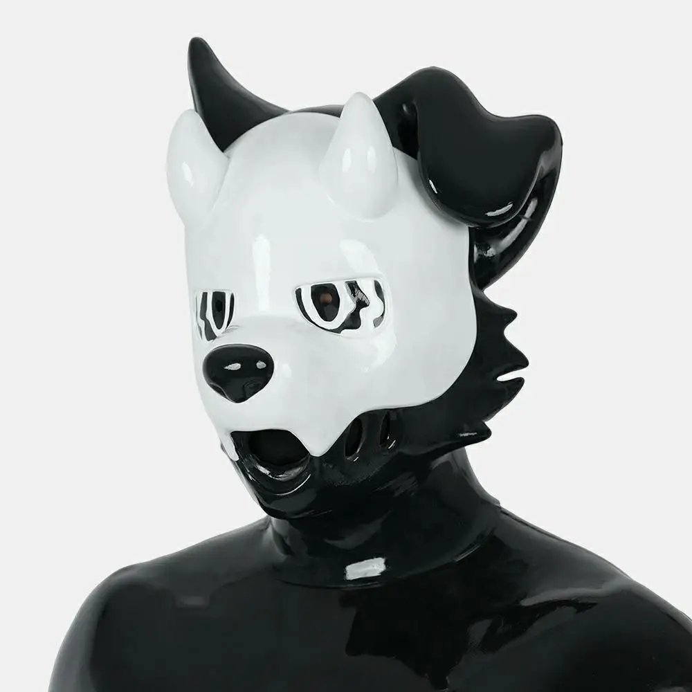 

Furrjoi Silicone Sludge Dog Hood Full Head Mask Cosplay Costumes Dog Role Play Party Equipment Halloween Masken Furry Fursuit