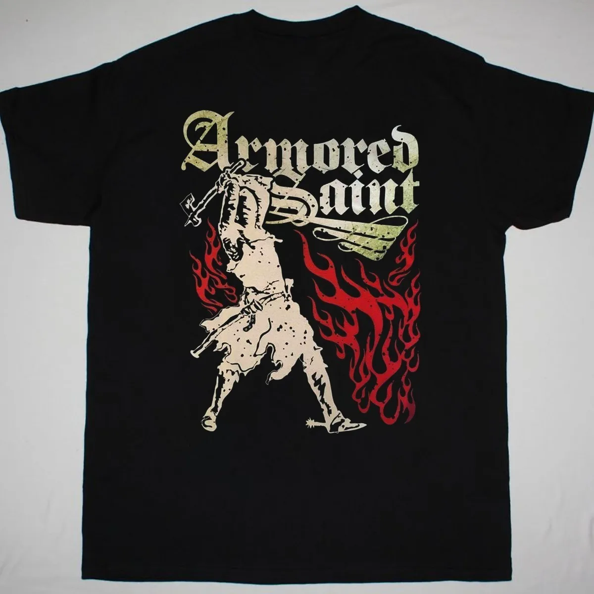 

Armored Saint Graphic T-Shirt Short Sleeve Cotton Black Men Size S to 5XL16D331