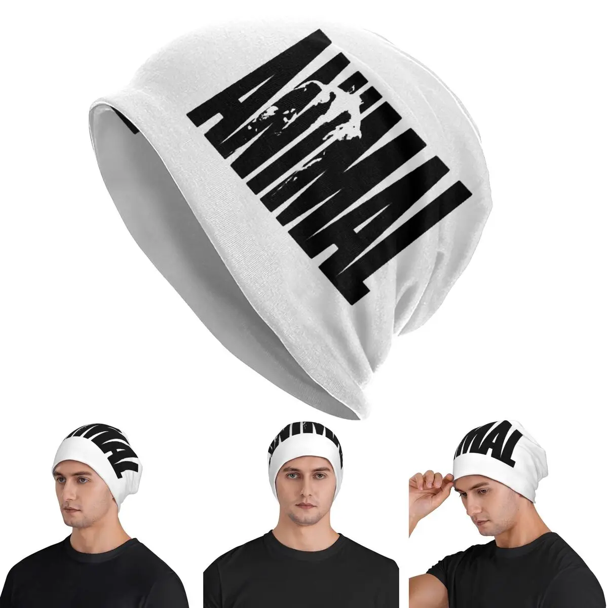 

Тренировка животных, фитнес-зал, мужские и женские шапочки для взрослых, вязаная шапка с капюшоном, теплая шапка в стиле хип-хоп, осенне-зимняя уличная шапка Skullies