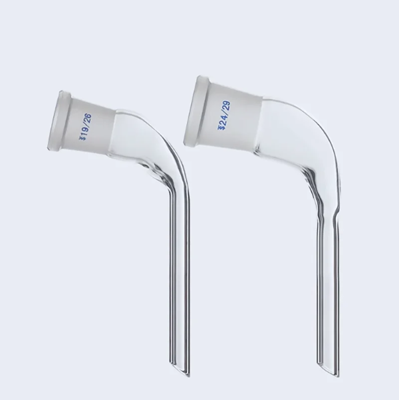 

Horn elbow pipe 19#24# mouth and tail pipe standard mouth elbow pipe curved receiving pipe glass liquid pipe