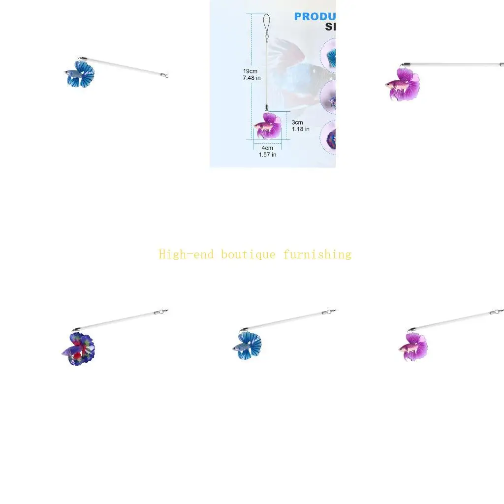 L9NB Display Variety Rod with Clear Stem and Hanging Figure Form Use