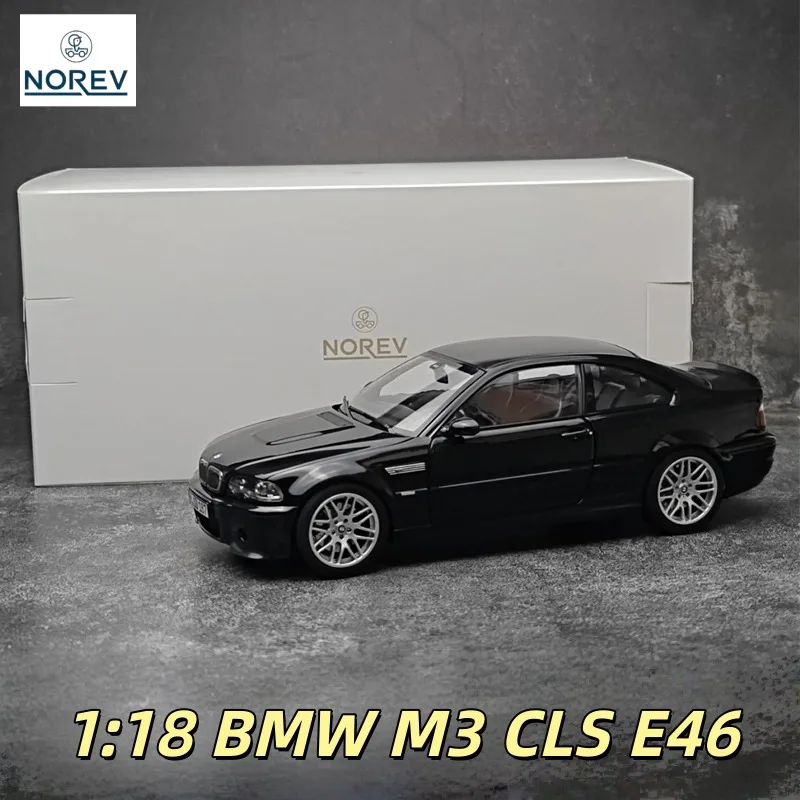 

In stock: 1:18 BMW M3 CLS E46 die-cast simulation alloy car model, boys' toy, children 'gift, adult collectible ornaments.