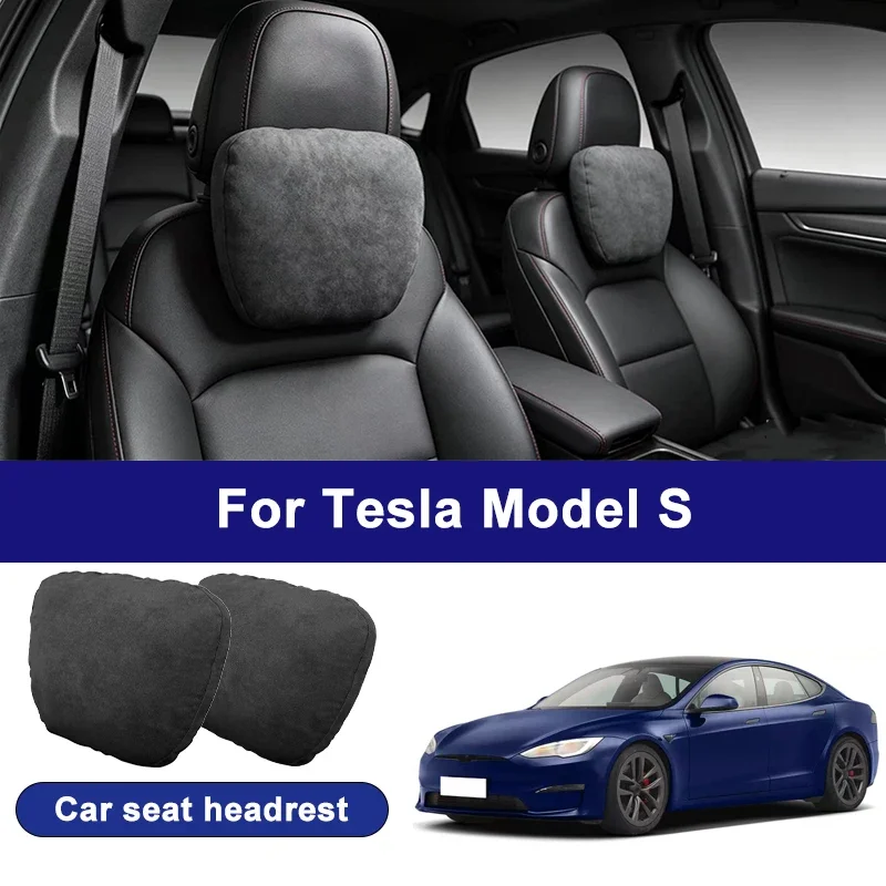 

For Tesla Model S car headrests, soft universal adjustable car seat pillows, car neck pillow cushions, Car accessories