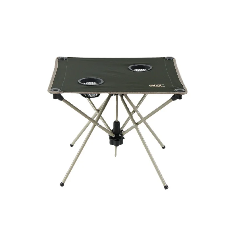 

Outdoor camping folding table, picnic camping portable canvas table, lightweight and compact camp table