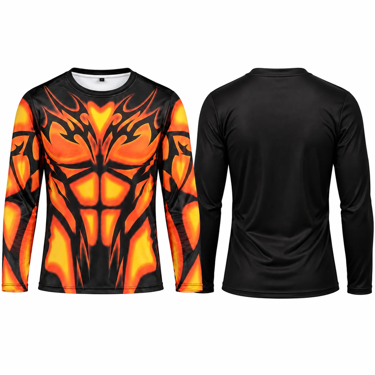 Men's Long-sleeved T-shirt 3D Fake Muscle Sports Fitness Top Club Party Performance Clothing Fashion Clothing Vintage Tee Y2k