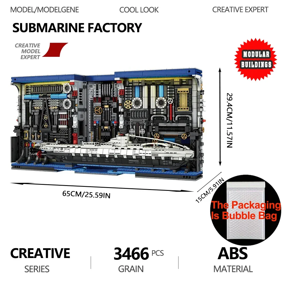 

Военная U-образная лодка, заводская форзац, строительные блоки, интерактивный сборочный набор, модель подводной лодки, игрушка, подарок на день рождения для мальчиков и детей
