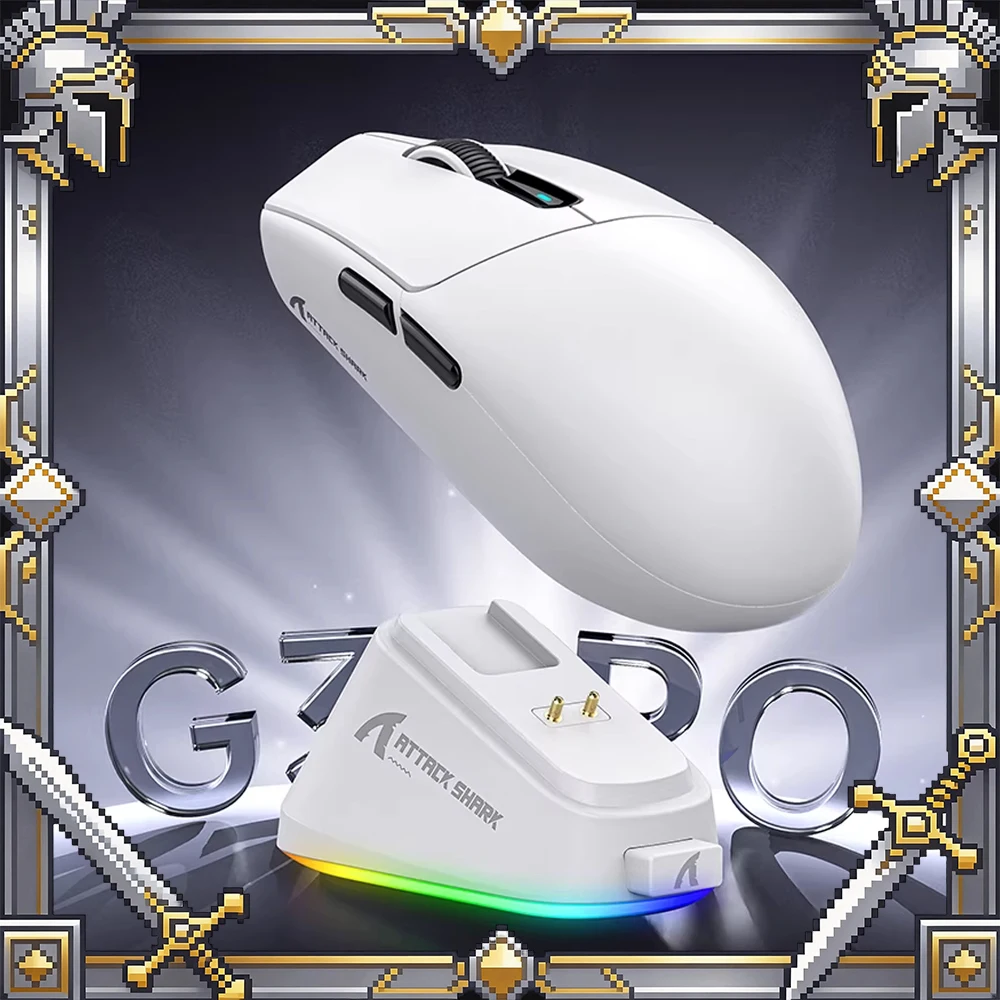 

ATTACK SHARK G3 Bluetooth Wireless Gaming Mouse,PAW3311 Sensor,25000DPI,Broadcom BK52820MCU,Dual Driver for PC/MAC/Wins