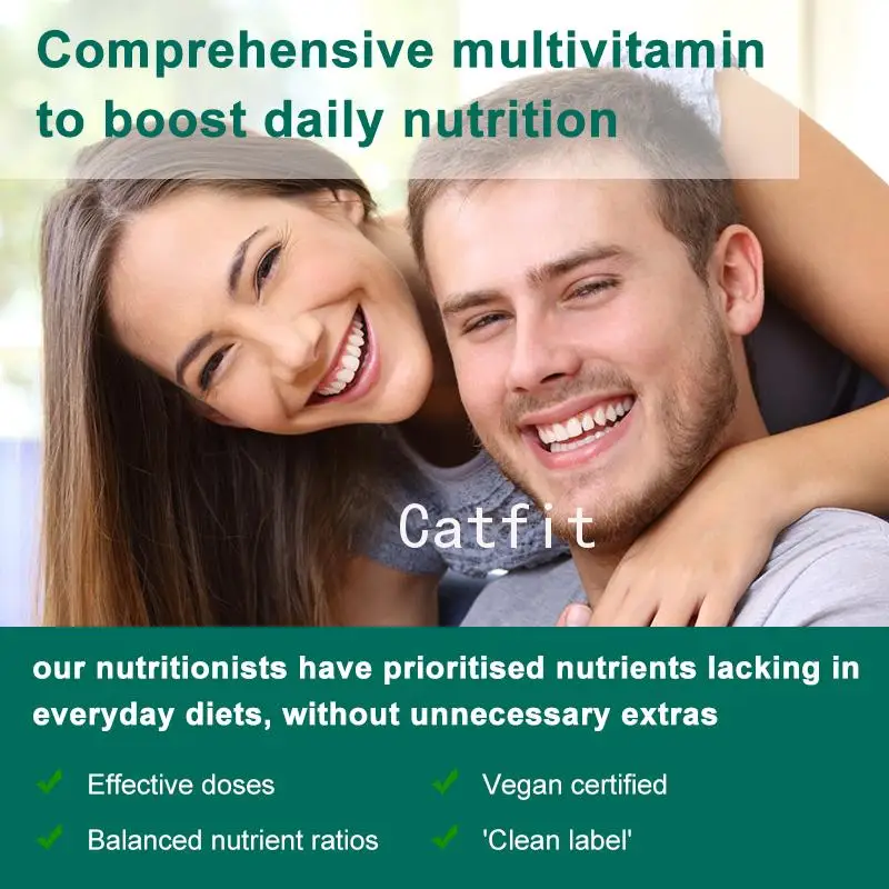 Catfit MultiVitamin & Minerals Capsule Anti-alopecia Skin Repair liver Health&Energy Care Improve anemia Health supplements