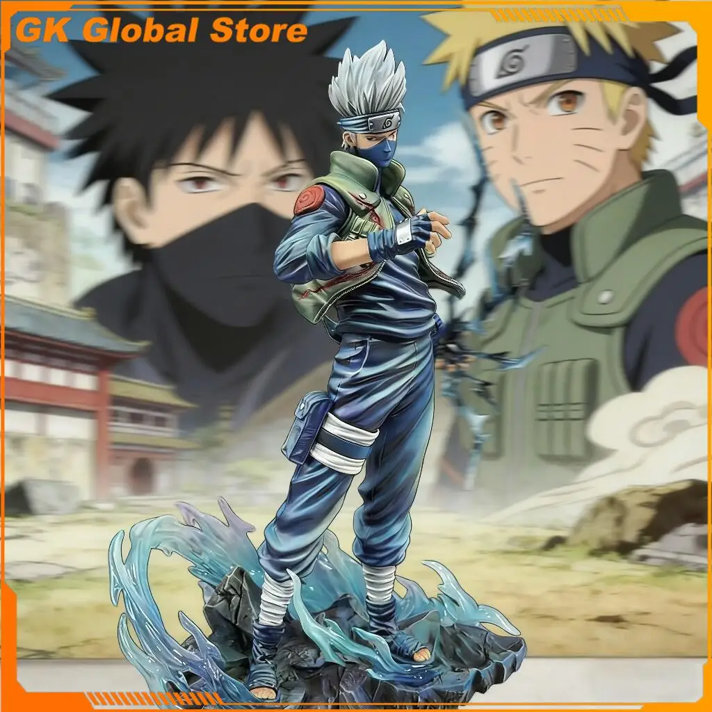 

24cm New Naruto Anime Figure Hatake Kakashi Perimeter PVC Model Statue Desktop Decoration Ornaments Kids Birthday Gifts Toys