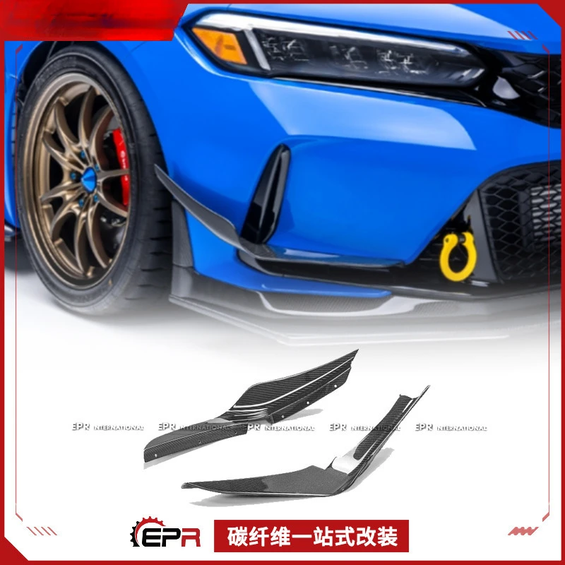 

For Honda Civic Type R FL5 Carbon Fiber EPA Front Bumper Air Knife & Air Blade (Add-on)