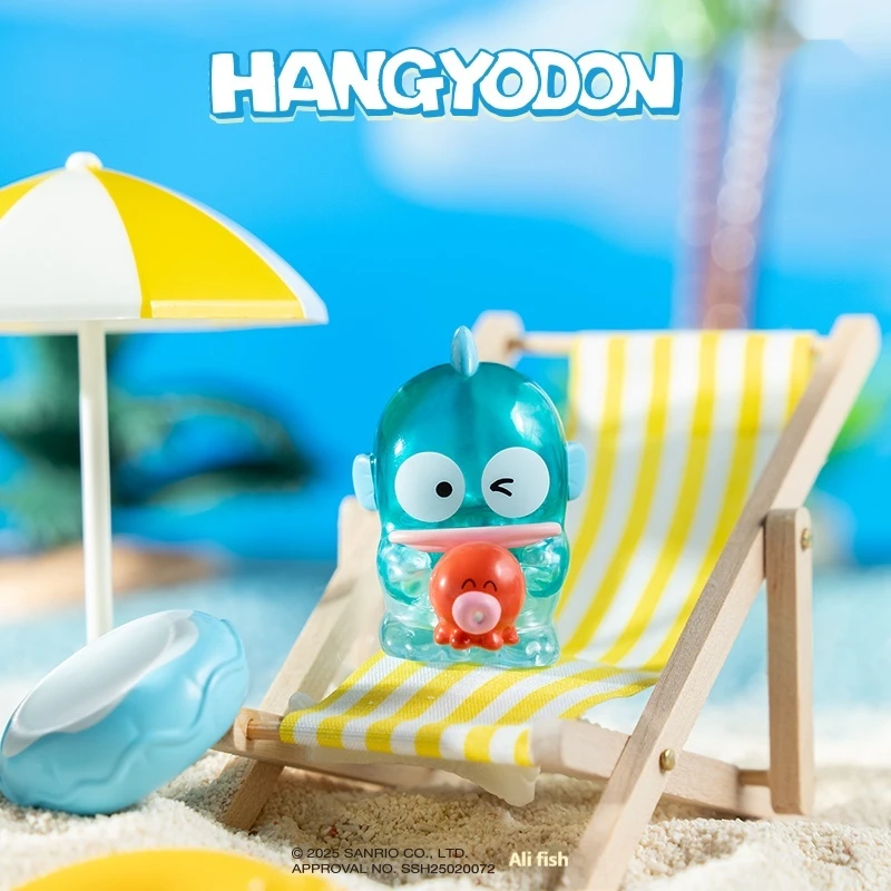 Sanrio Hangyodon Holiday Series Trend Toy Blind Box Cartoon Desktop Ornaments Regali di compleanno per bambini