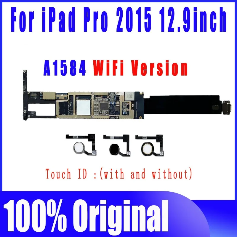 100% Original Clean iCloud A1584 WIFI Version or iPad Pro 12.9inch 2015 Motherboard Logic Board Replace