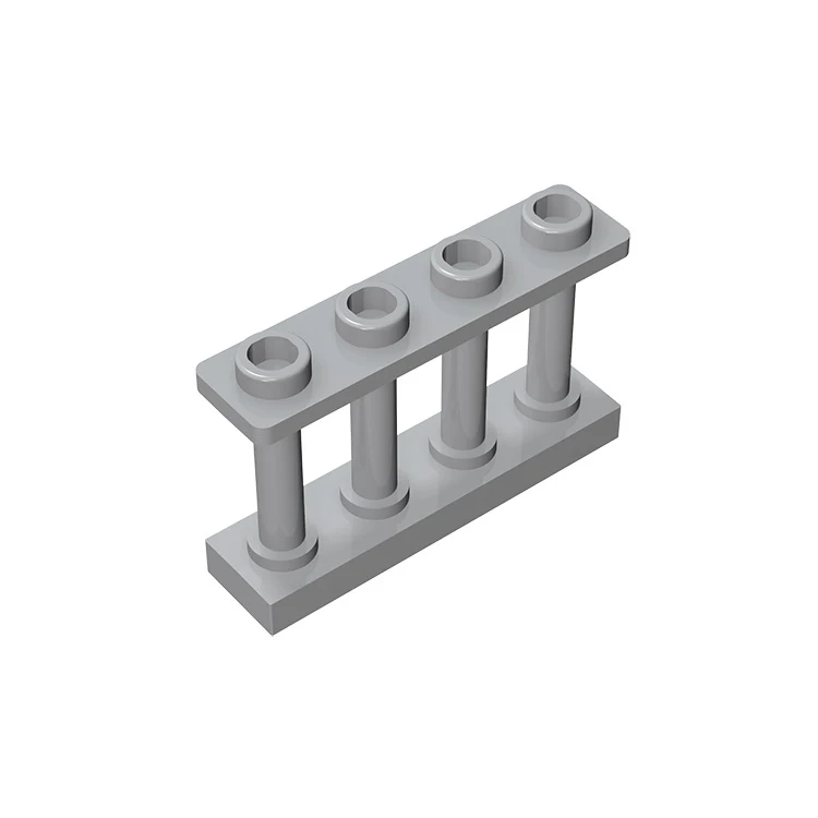 

10Pcs MOC Parts 15332 Fence Spindled 1 x 4 x 2 with 4 Top Studs Compatible Bricks DIY Assmble Building Blocks Particle Kid Toy