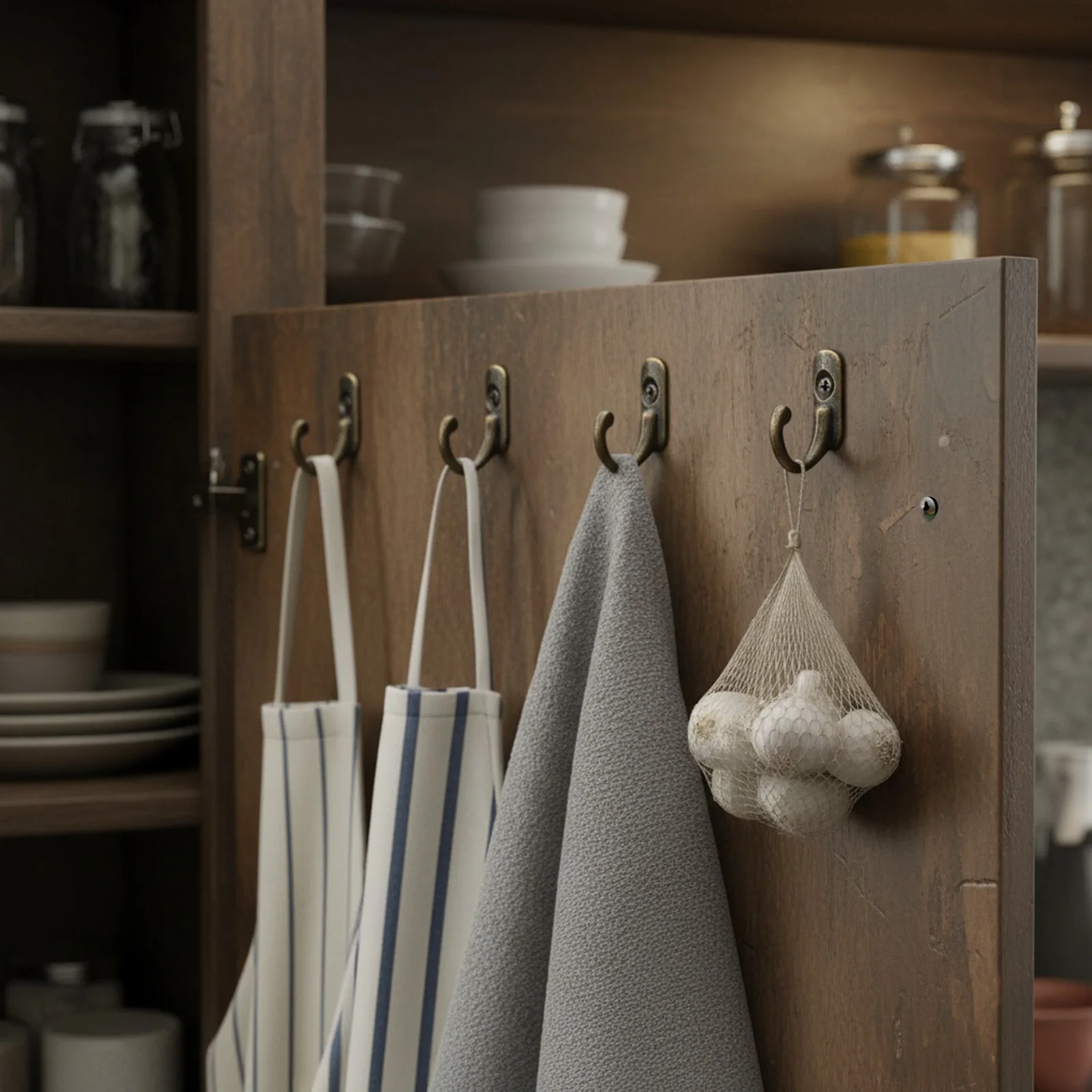 40 قطعة هوك تخزين الحائط ثقب واحد هوك لباب خزانة الملابس متعددة الوظائف المنظم السنانير ديكورات المنزل