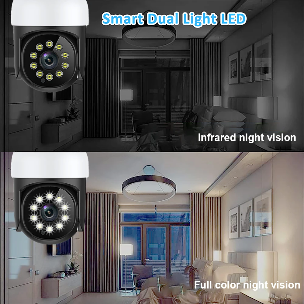 Smart Life Mini PTZ Camera 5MP Color Night Vision Home Surveillance CCTV IP Camera Tuya App