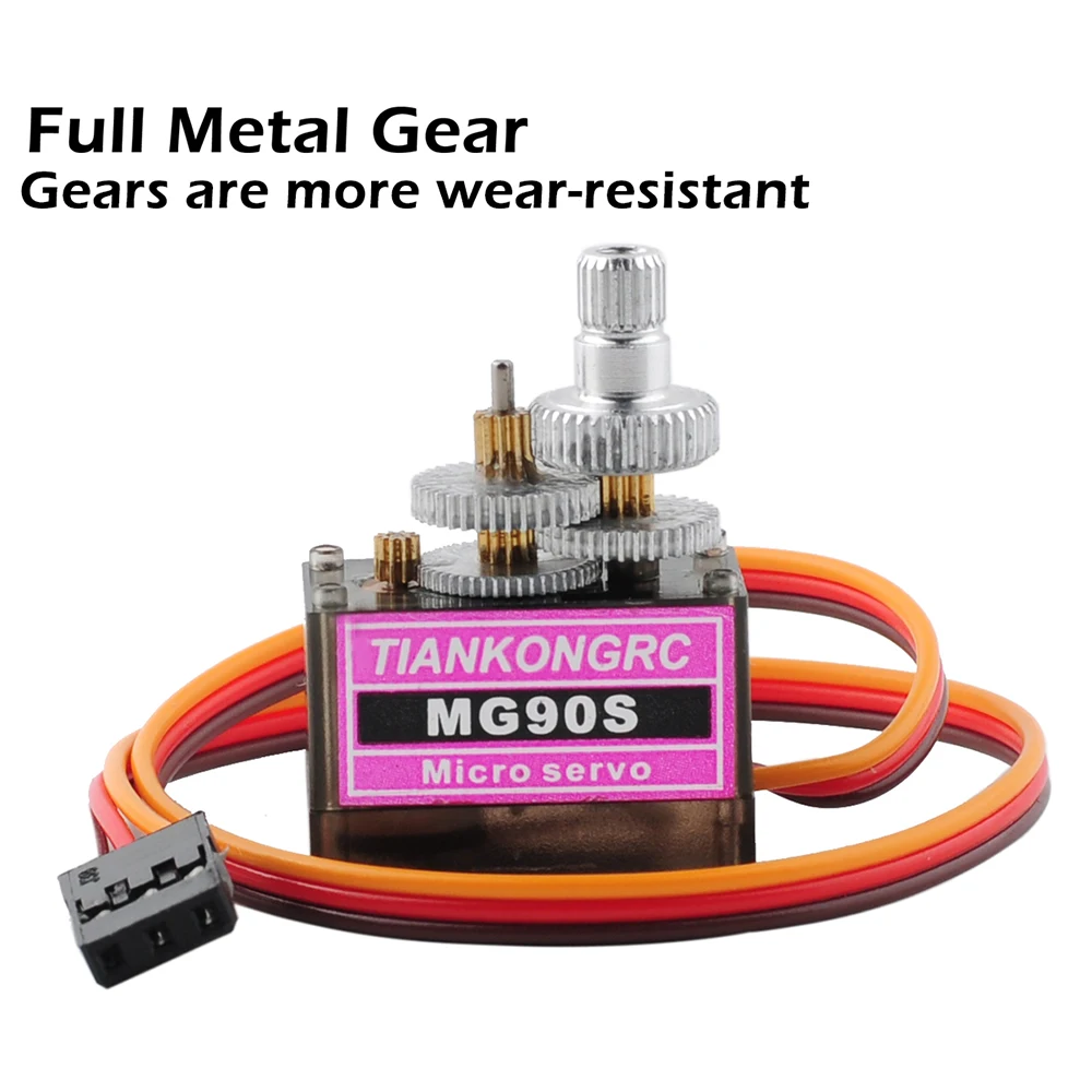 5/10PCS MG90S All metal gear 9g Servo Digital Mini Micro Servo for Rc Helicopter Plane Boat Car 250 450 Helicopter Airplane